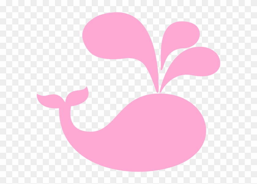 Pink Baby Whale Clipart - Pink Nautical Clip Art - Png Download