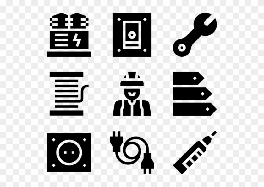 Electrician Tools And Elements Clipart