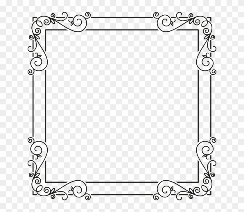 Ornament Frame - Line Art Clipart #2784187