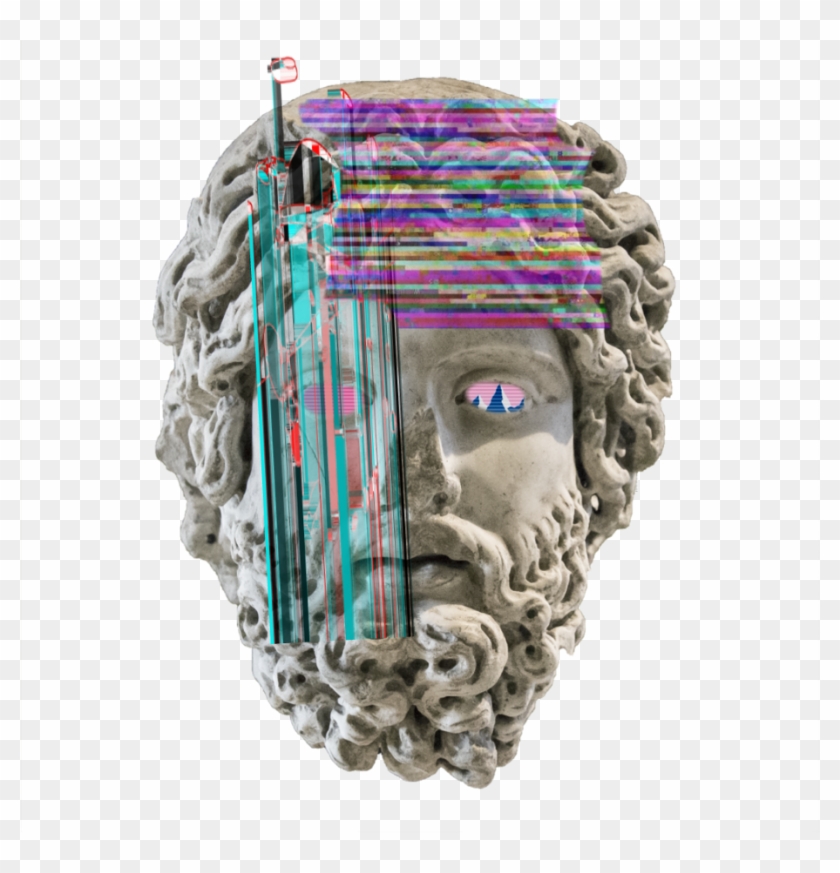 #grunge #statue #head #vapor #vaporwave #vaporwaveaesthetic - Transparent Statue Png Clipart