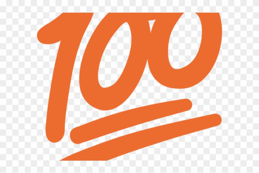 Hand Emoji Clipart 100 Percent - Emoji 100 - Png Download