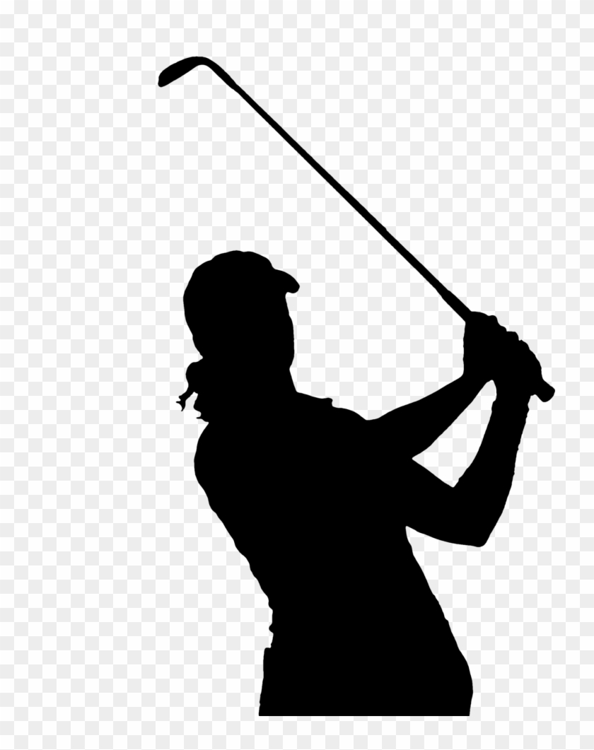 Golfer Silhouette Png , Png Download - Girl Golf Png Clipart #2785561
