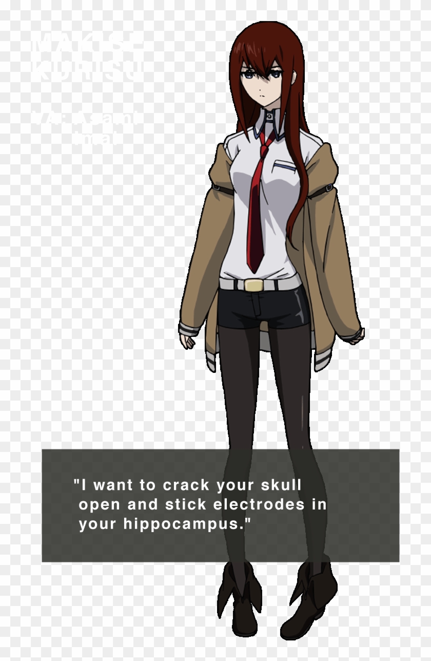 Makise Kurisu - Steins Gate Clipart