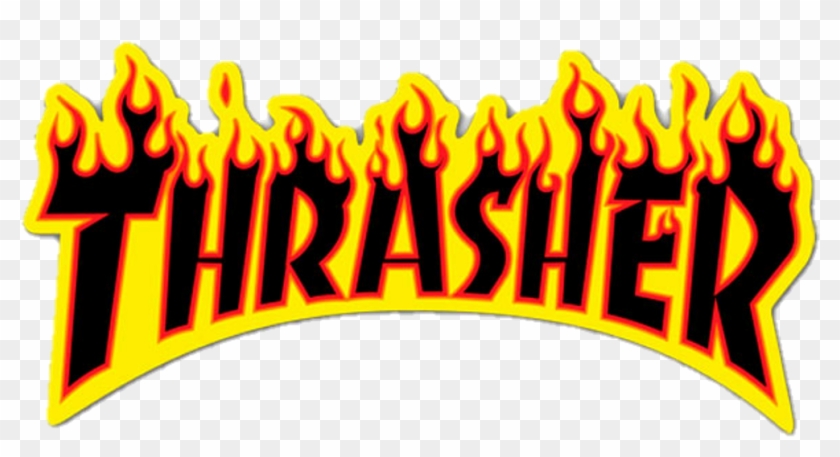 Sticker - Thrasher Magazine Fire Logo Clipart #2785817