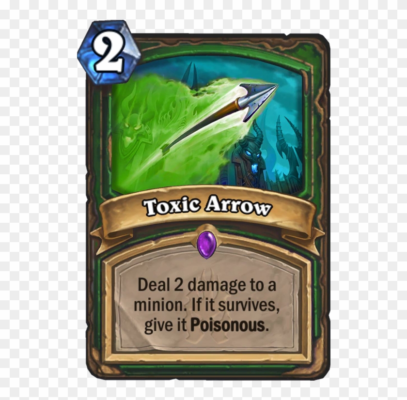 Toxic Arrow Card - Hearthstone Journey To Un Goro Cards Clipart