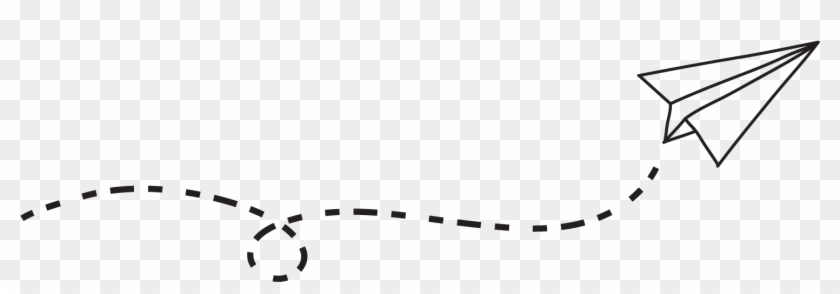 Dotted Line Png - Plane With Dotted Line Clipart