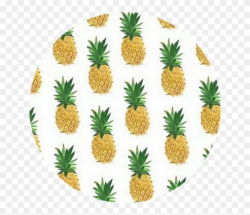 #pineapple #yellow #circle #fruit #aesthetic - Aesthetic Yellow Pineapple Clipart #2786517