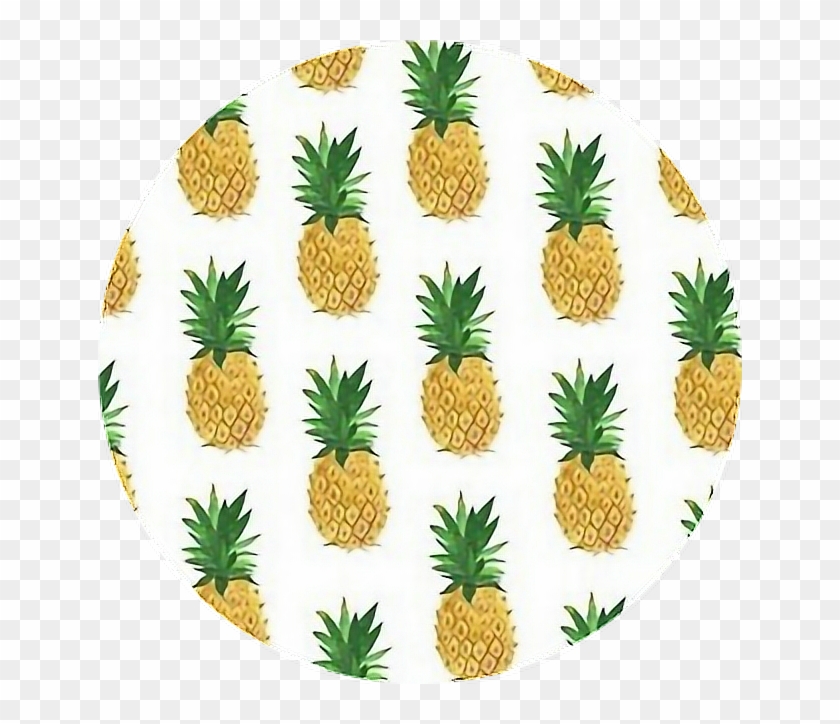 #pineapple #yellow #circle #fruit #aesthetic - Aesthetic Yellow Pineapple Clipart