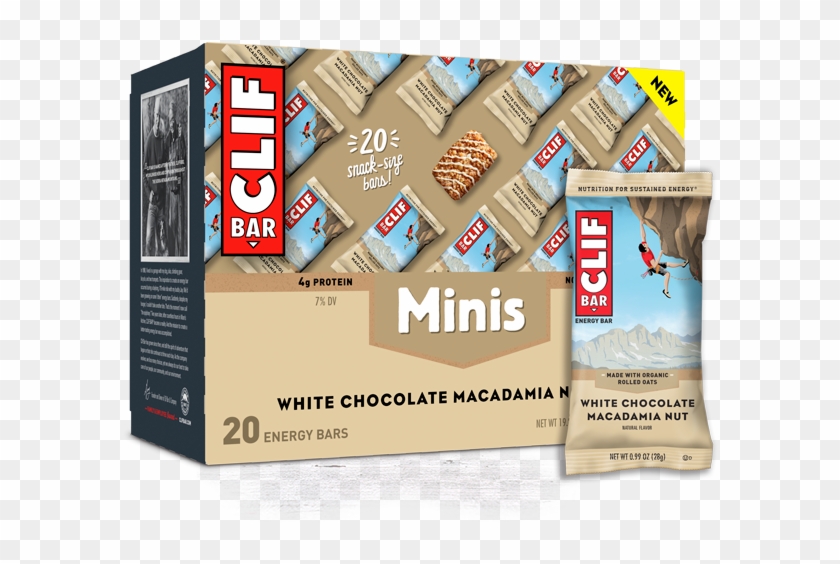 White Chocolate Macadamia Nut Flavor Minis - Clif Bar Energy Bar Clipart #2786751