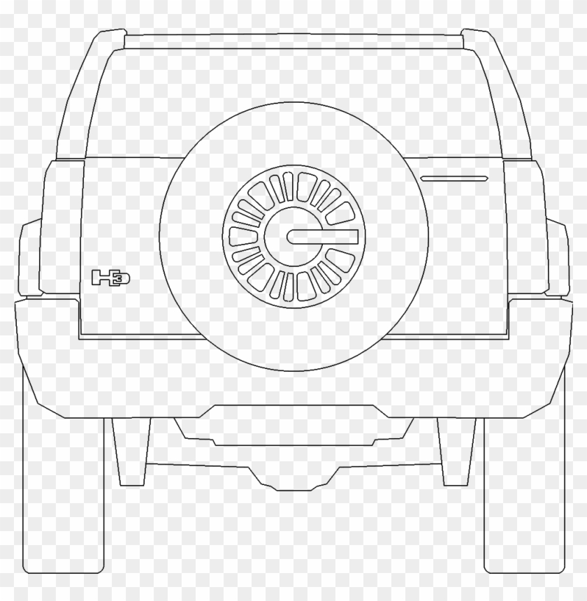Car B003 Rear - Circle Clipart
