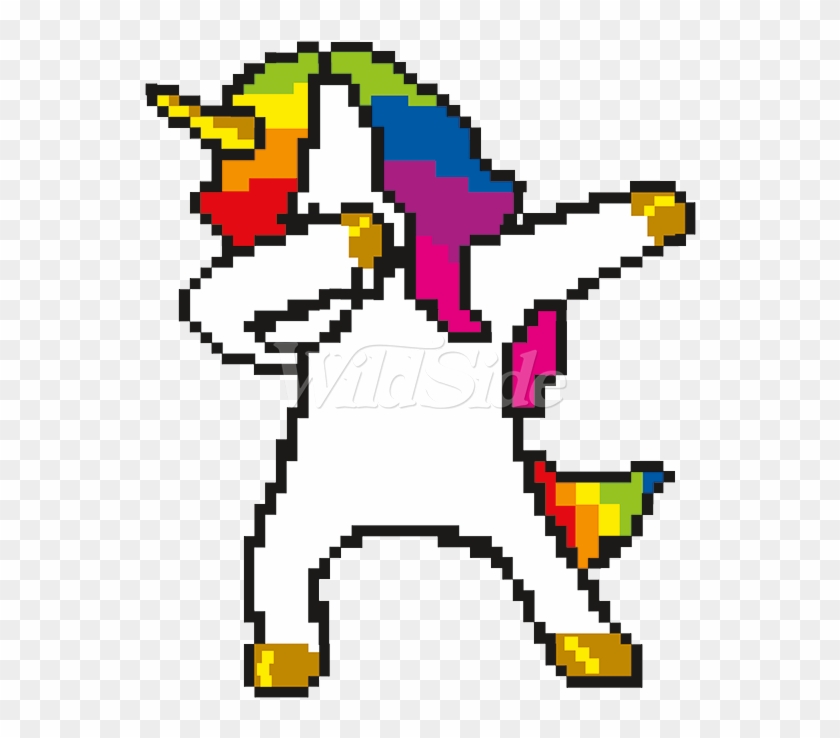 Dabbing Unicorn - Cartoon Clipart