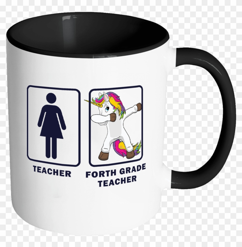 Robustcreative-4th Forth Grade Teacher Dabbing Unicorn - Bless By God Spoiled By My Husband Clipart #2788459