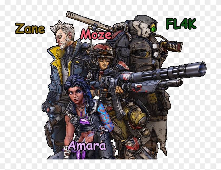 Borderlands 3 Main Character Designs - Borderlands 3 Fl4k Clipart