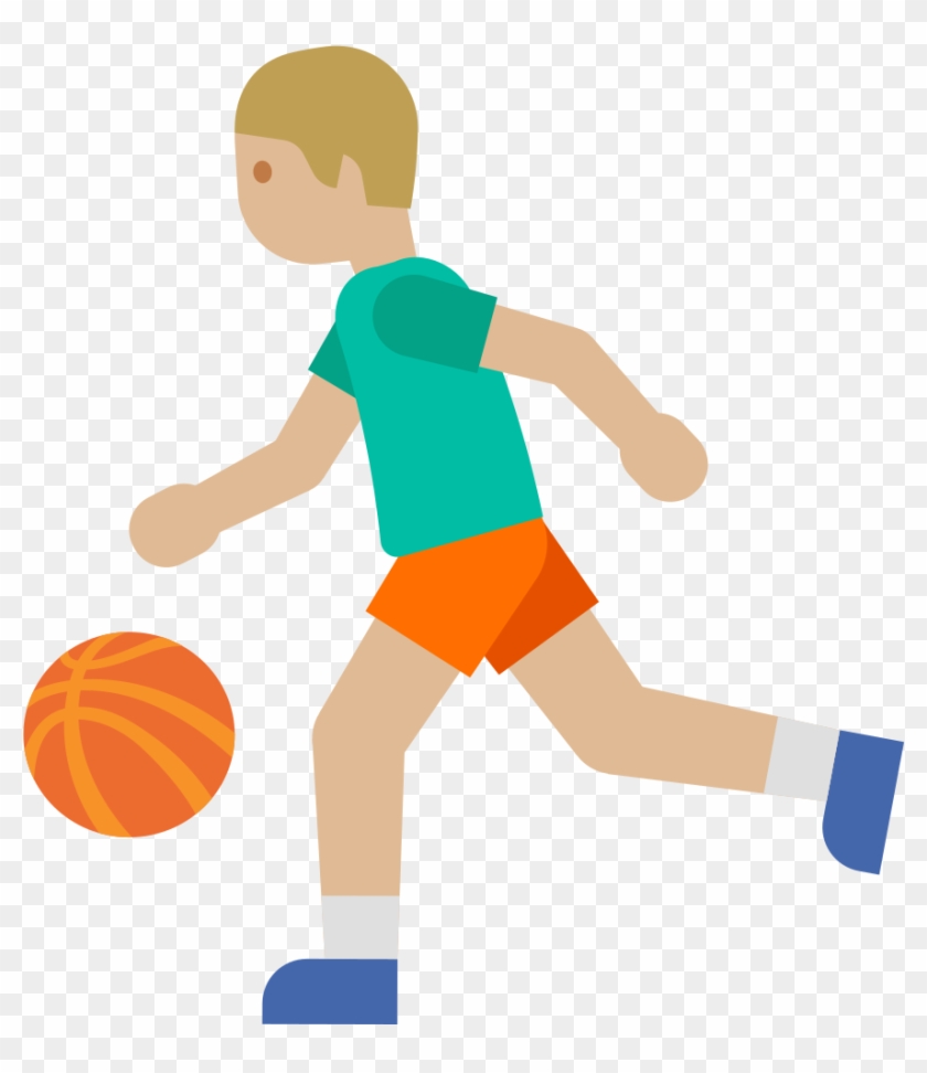Emoji U26f9 1f3fc - Play Soccer Png Emoji Clipart #2788828