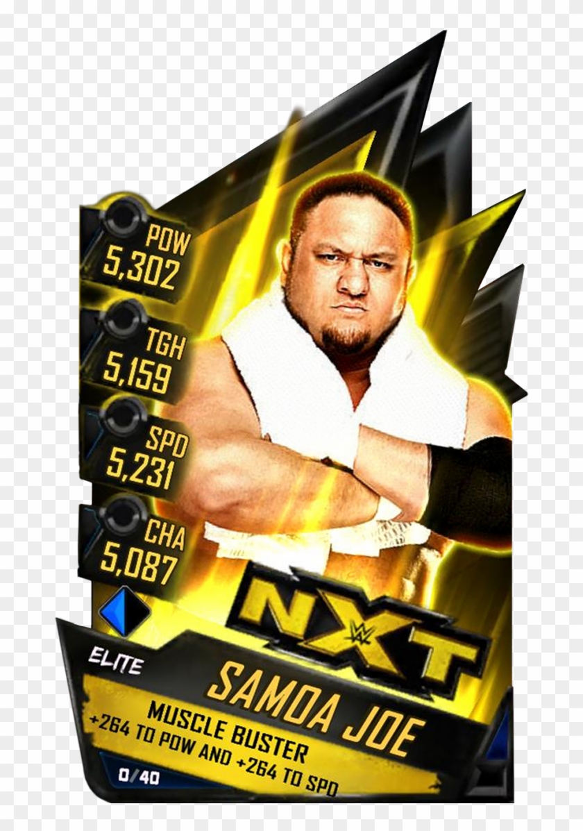 Supercard Samoajoe S3 Elite Nxt - Wwe 2k17 Ember Moon Clipart #2789342