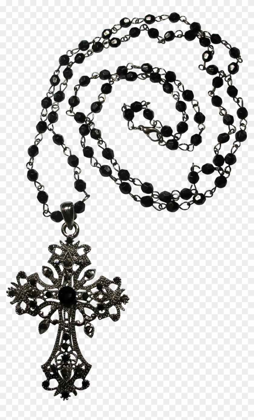 Vintage Black Rhinestone - Cross Clipart #2789699