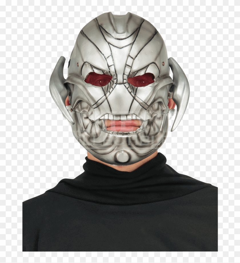 Adult Ultron Moveable Jaw Latex Mask - Mask Clipart #2790569