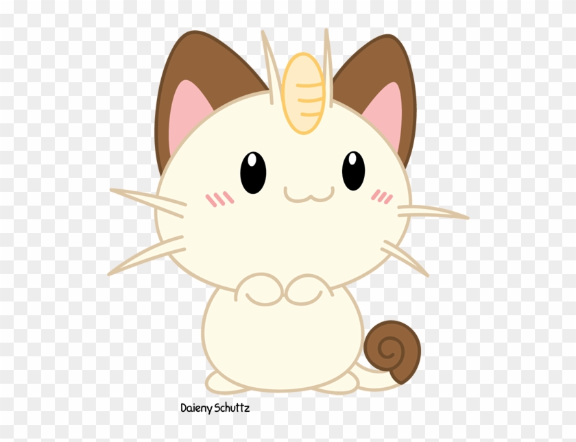 Chibi Meowth - Pokemon Meowth Chibi Clipart #2790670