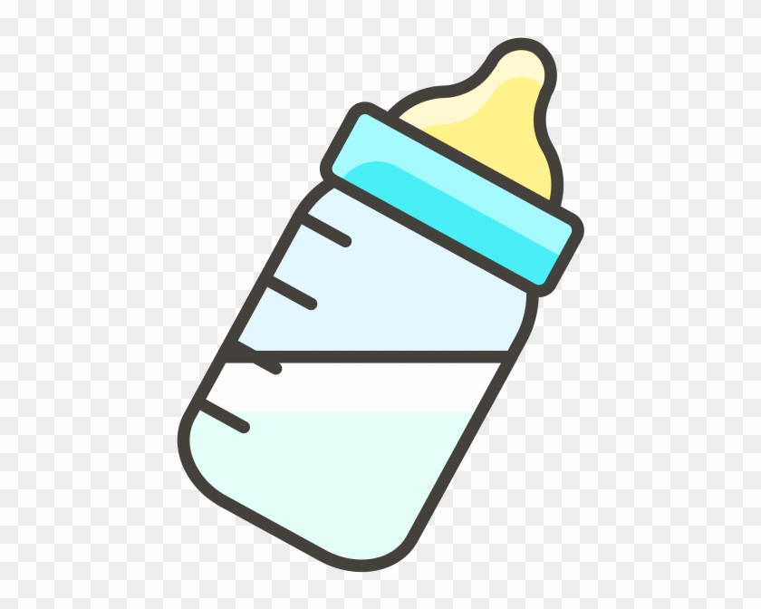 Baby Bottle Emoji Icon - Milk Bottle Icon Png Clipart