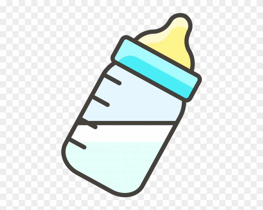Baby Bottle Emoji Icon - Milk Bottle Icon Png Clipart #2790776