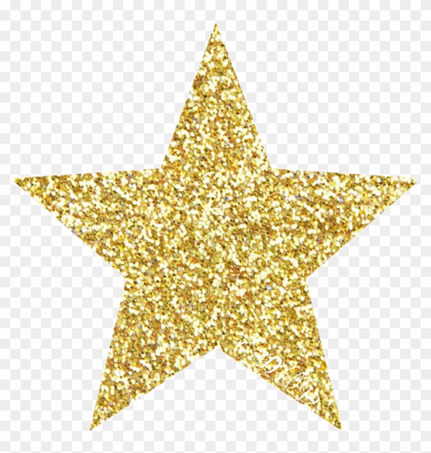 Gold Glitter Star Clip Art