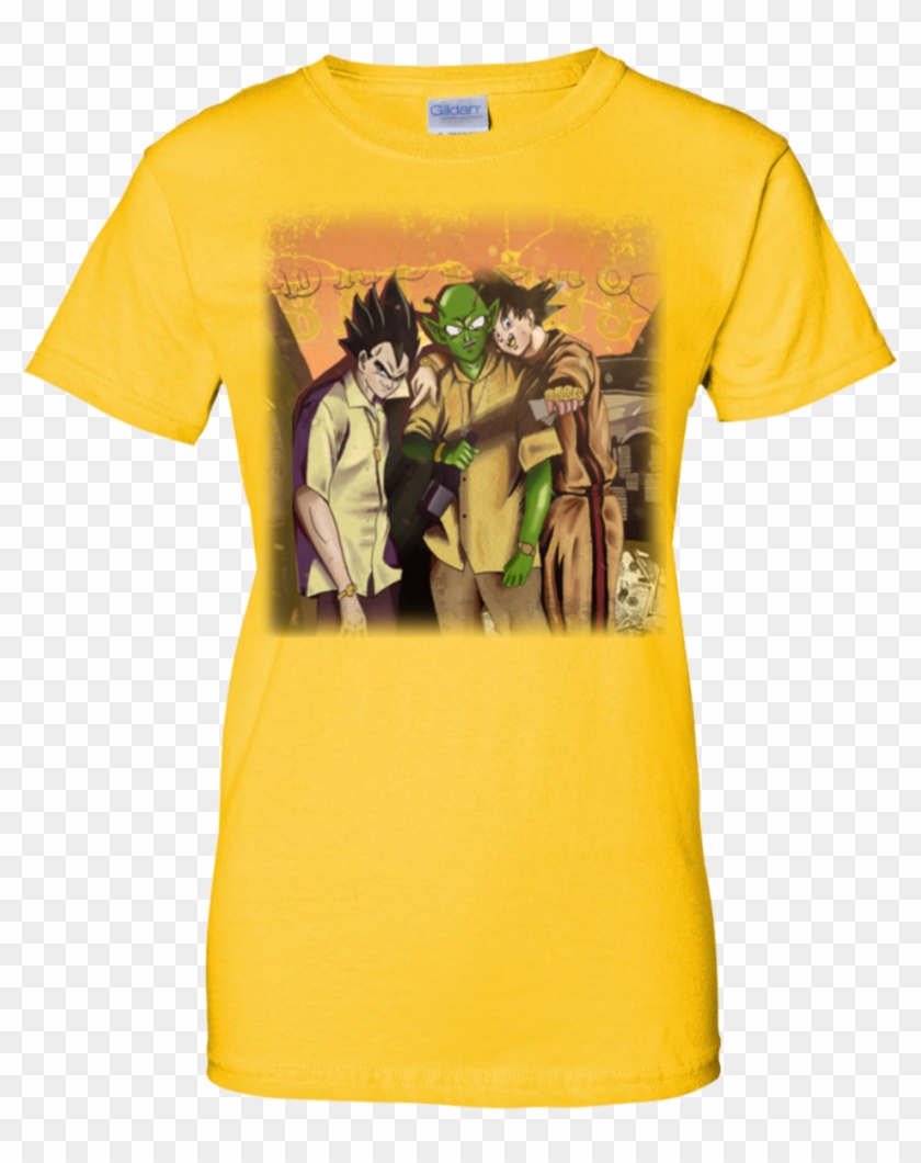 Paid Full Z Friends Goku Vegeta Piccolo Dbz Dragon - Active Shirt Clipart