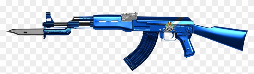 Platinum Blue Ak-47 Knife - Ak 47 Cfs 2017 Clipart