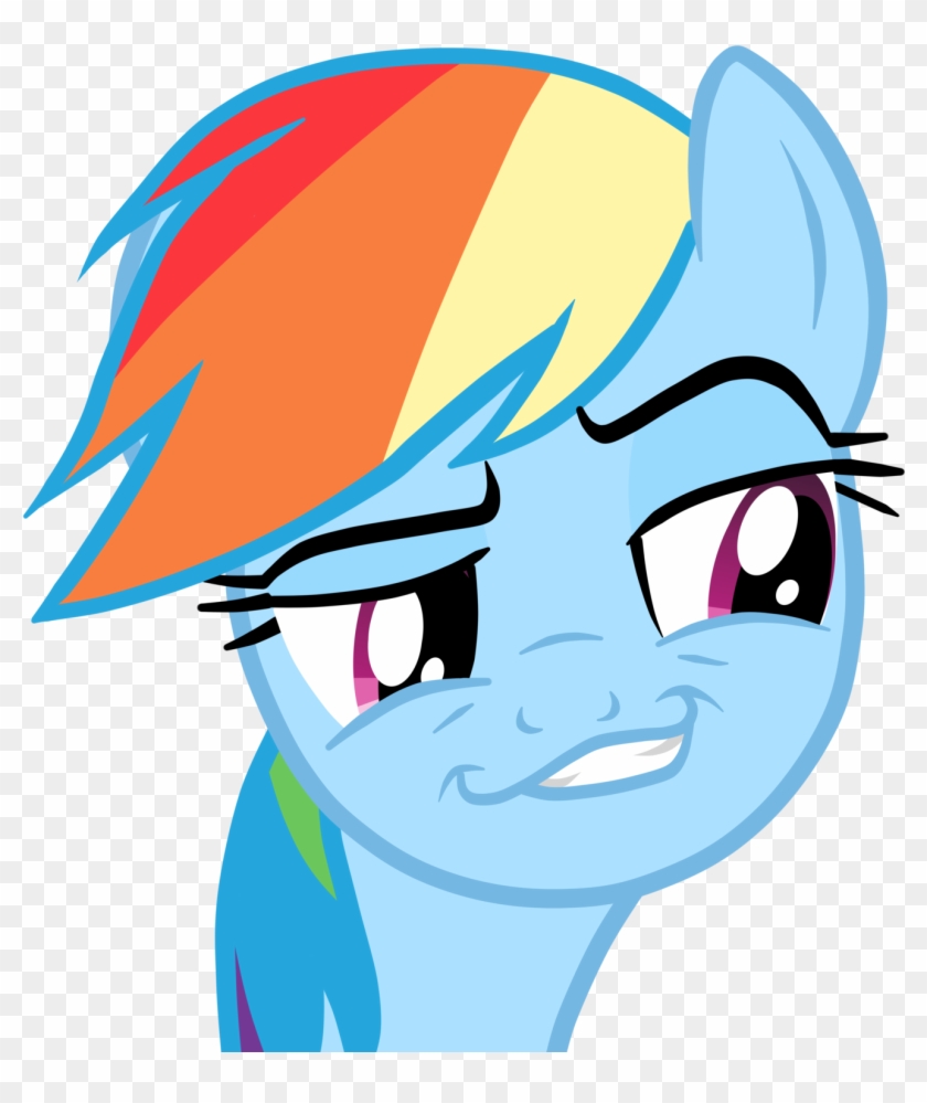 Pinkie Pie Meme Face , Png Download - Rainbow Dash Face Clipart