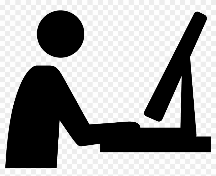 Designer Vector Workspace - Using Computer Icon Png Clipart