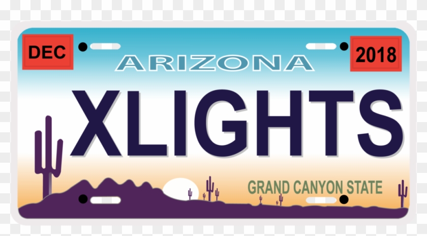 Custom Xlights License Plates - Arizona License Plates Clipart