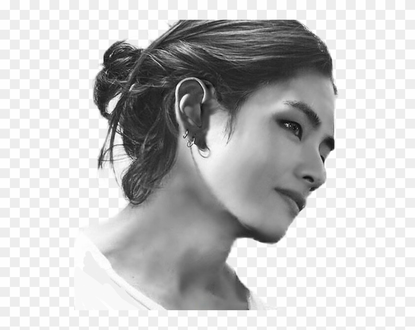 #v#taehyung#mullet#kim Tae Hyung#long Hair#bts - Taehyung With Long Hair Clipart