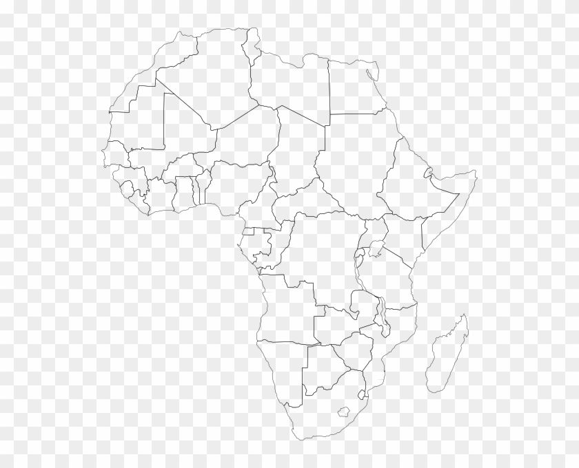 Africa Blank Map Png - Africa Political Map Clipart #2793628