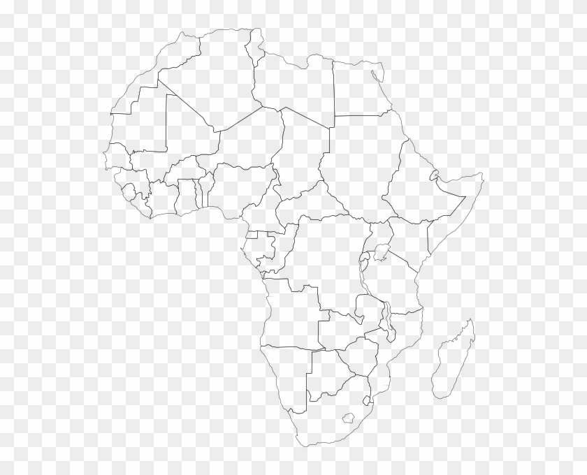 Africa Blank Map Png - Africa Political Map Clipart