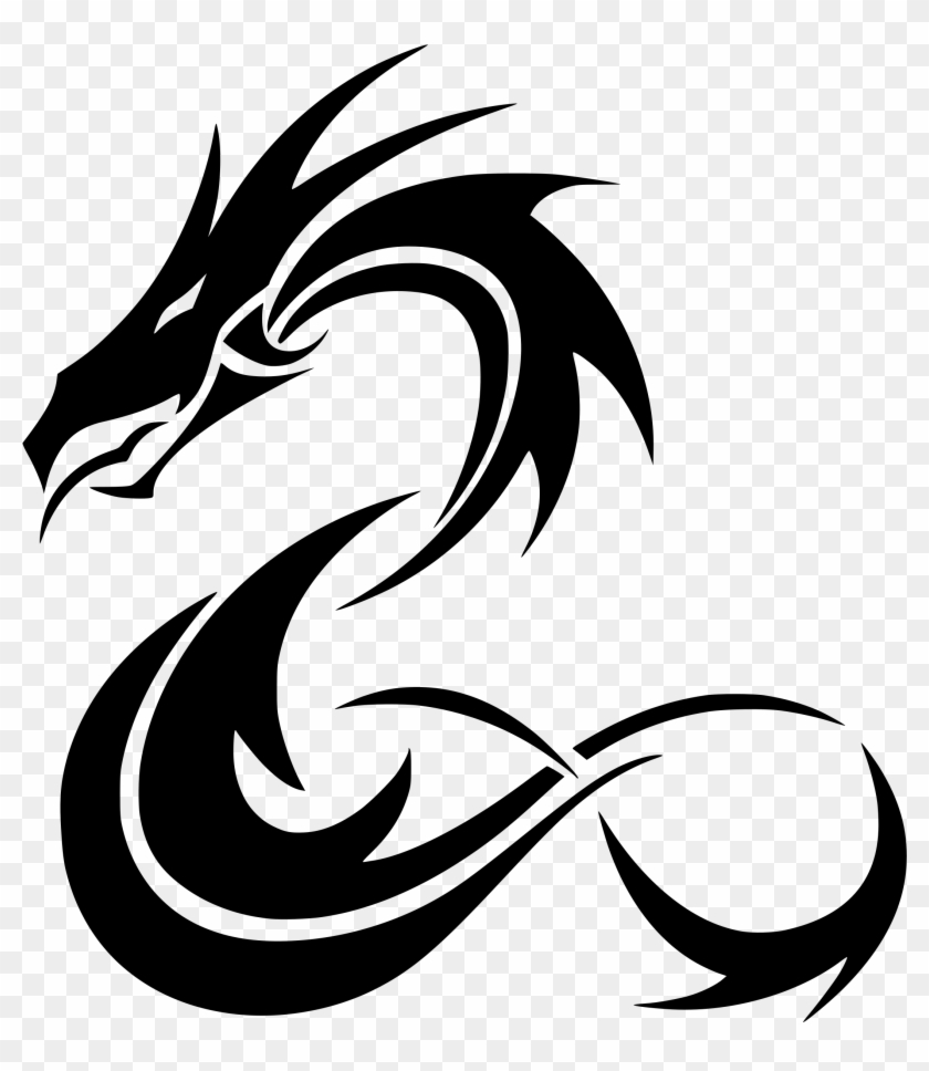 This Free Icons Png Design Of Tribal Coiled Dragon - Picsart Transparent Background Png Clipart