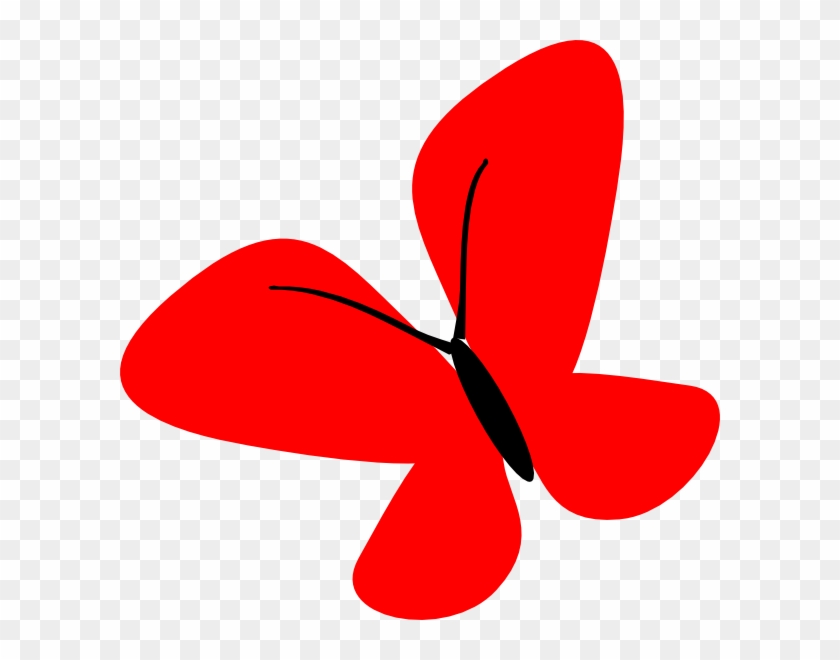 Red Butterfly Clipart Transparent - Png Download