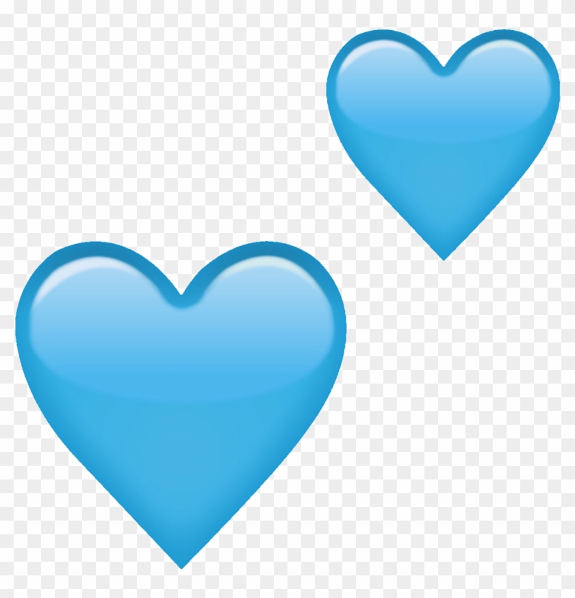 #heart #emoji #blueheart #blue #heartemoji #freetoedit - Transparent Heart Emoji Png Clipart