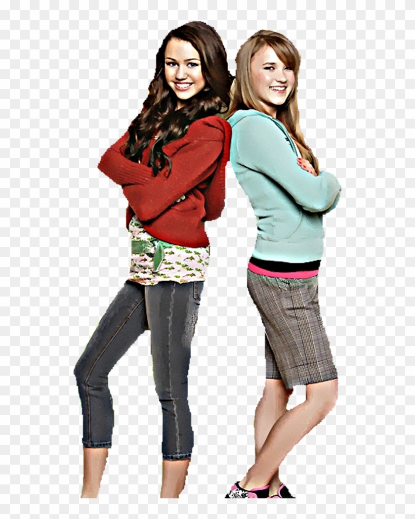 Miley Cyrus Emily Osment Selena Gomez - Miley Cyrus And Emily Osment Clipart #2794583