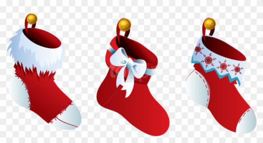 Free Png Transparent Three Christmas Stockings Png - Christmas Socks Clipart Png #2794746