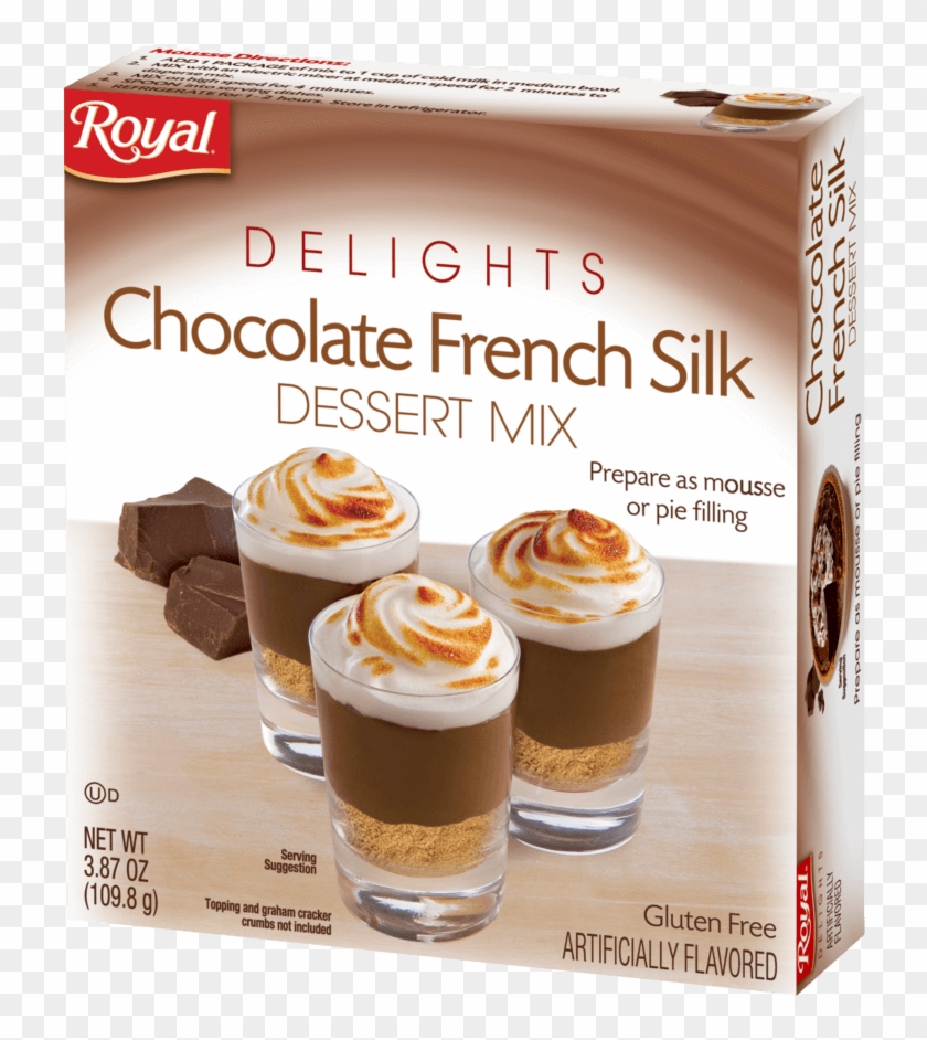 No Bake Dessert Mix Jello Chocolate Silk Pie Clipart