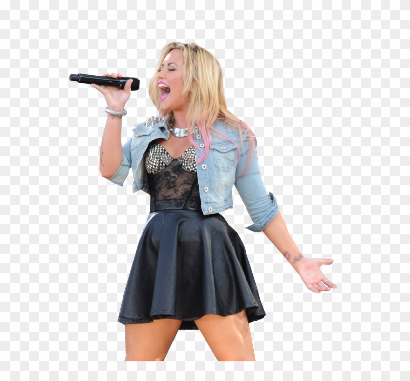 Demi Lovato Cantando Png , Png Download - Singing Clipart