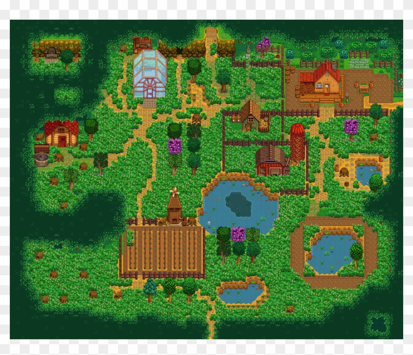 Http - //playwrite - Com - Au/wp-content/uploads/ - Stardew Forest Farm Layout Clipart #2795174