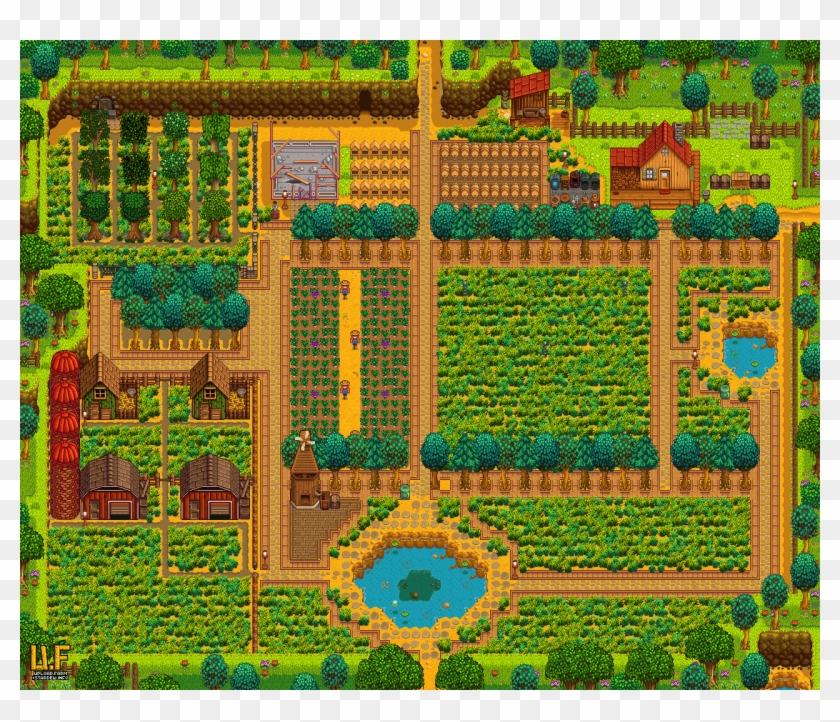 Yes I Plan On Doing More With This, I Just Don't Know - Stardew Valley Farm Plot Layout Clipart