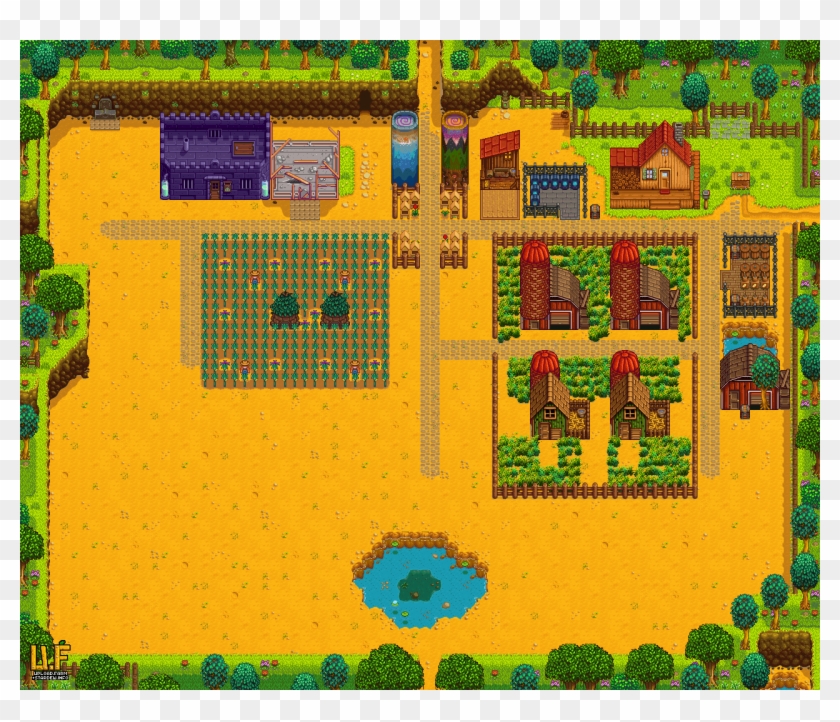 Rough Draft On Farm Redesign Thoughts - Stardew Valley Junimo Hut Layout Clipart