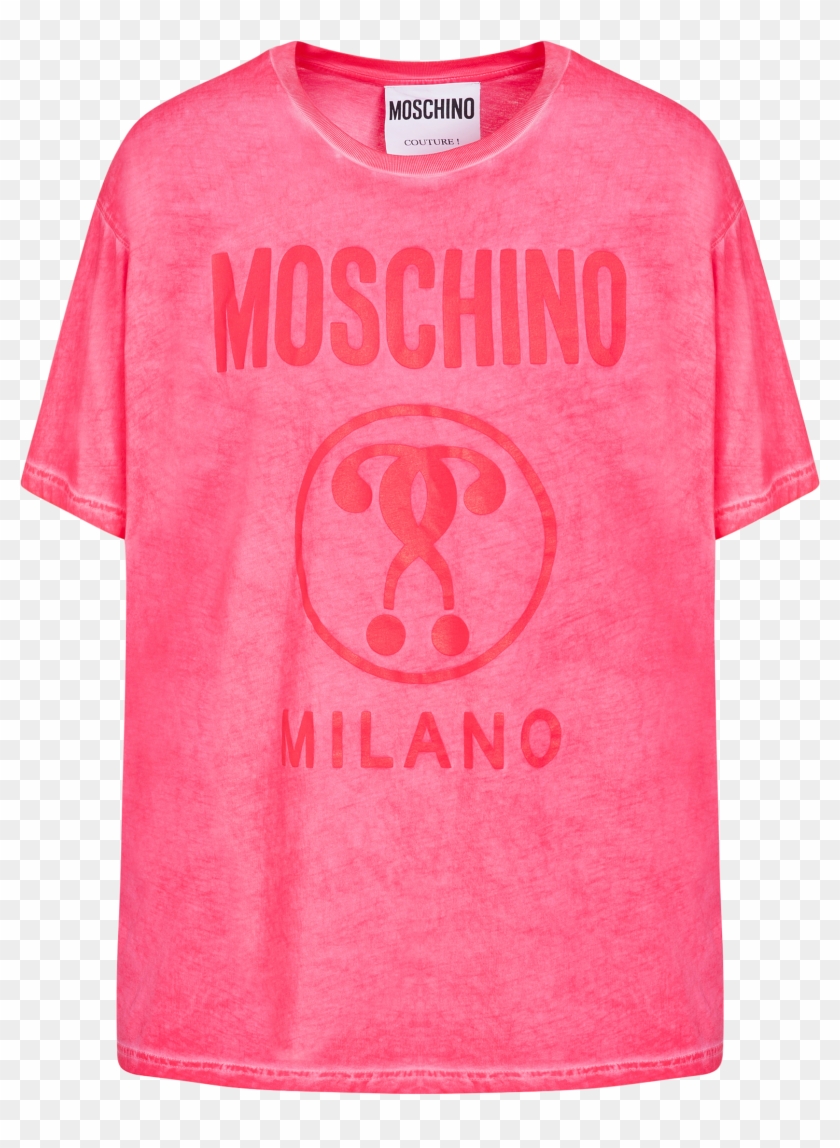 Jersey T-shirt With Double Question Mark - T-shirt Clipart