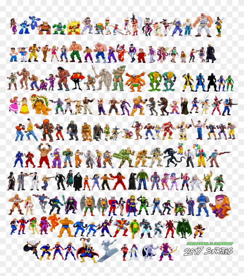 Finally Finished The Mega Man 2 Rms, Death Adder's - Night Slashers Sprites Clipart