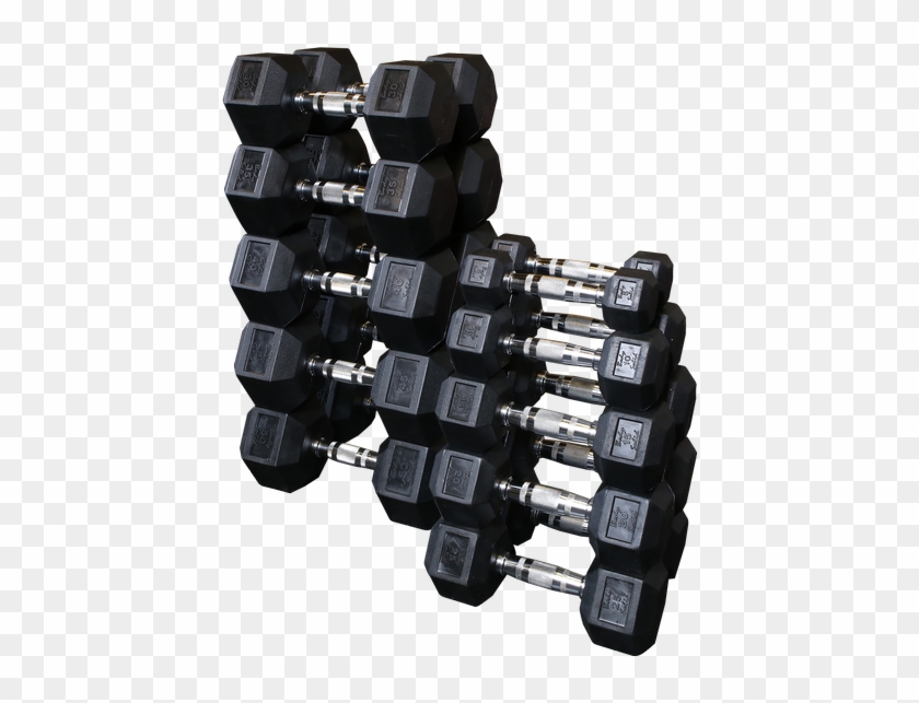 Enviousbody Body Solid - Hexagonal Rubber Coated Dumbbells Clipart