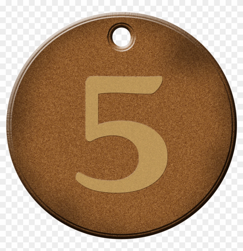 Number - Number 5 Brown Clipart