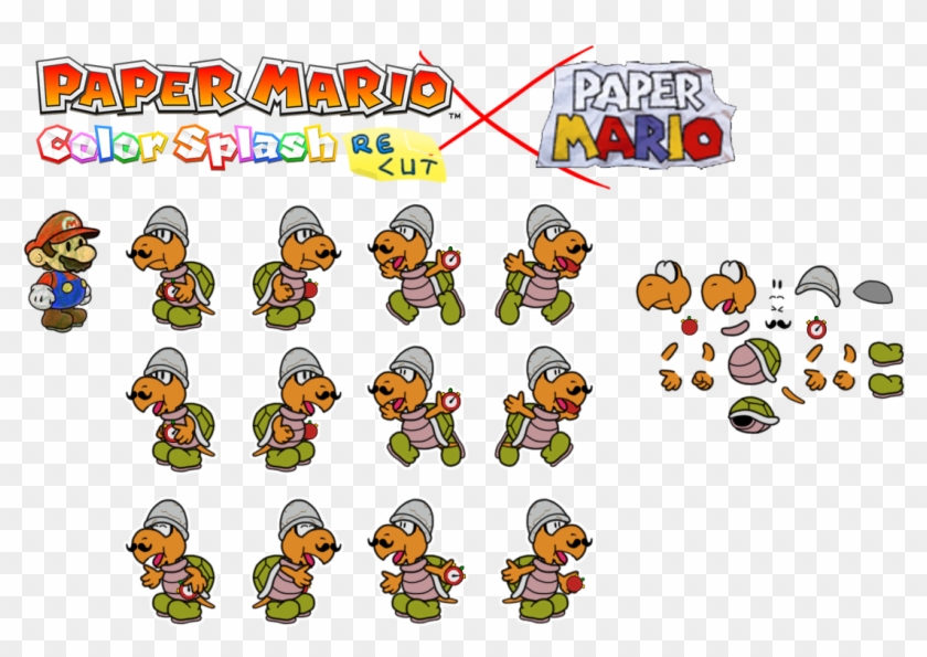 Prelude To The Recolored Paper Tale - Paper Mario Color Splash 64 Clipart