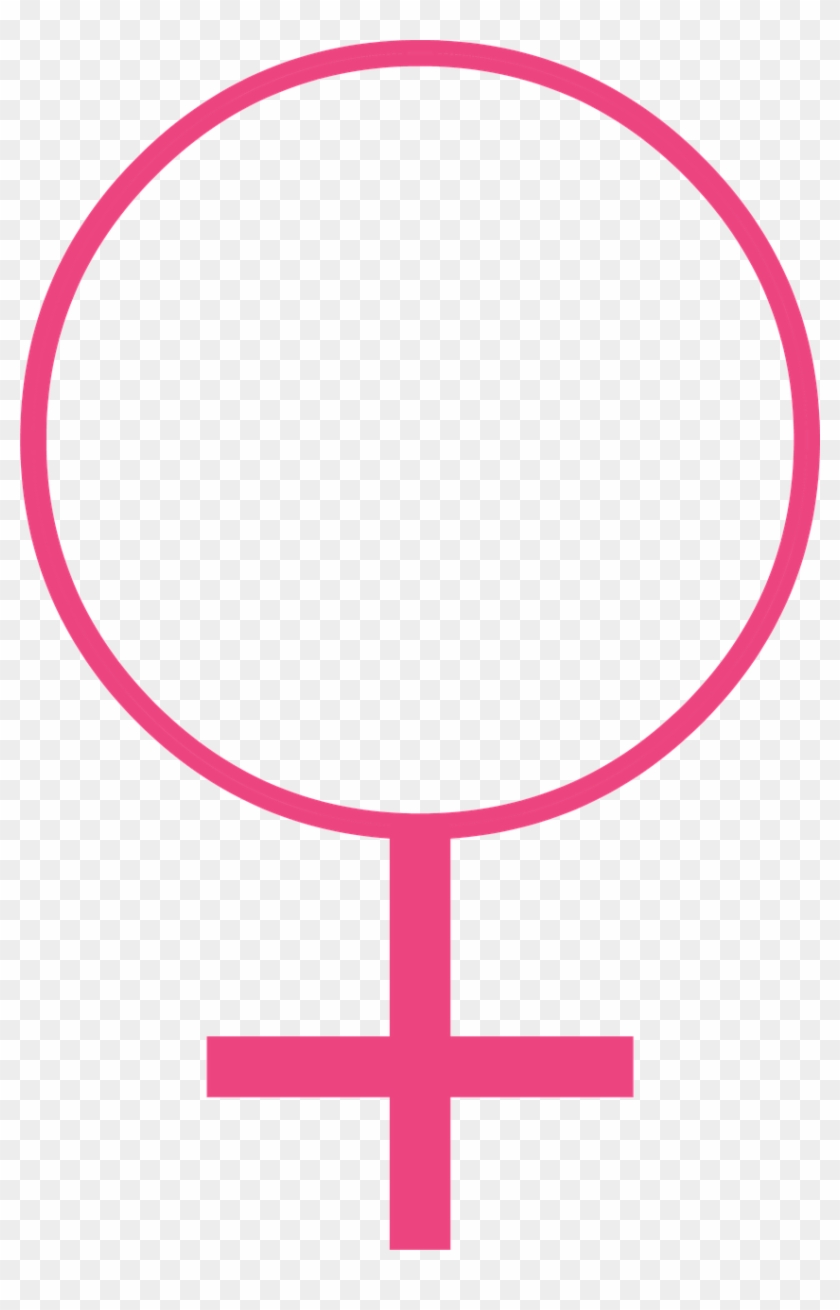 Symbol Woman Female Feminist Png Image - Cross Clipart #2796610