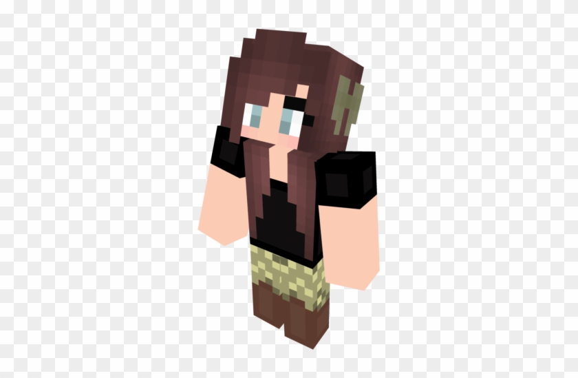 Minecraft Bow Skin - Minecraft Girl Skin Transparent Clipart